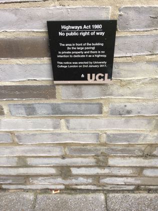 UCL sign
